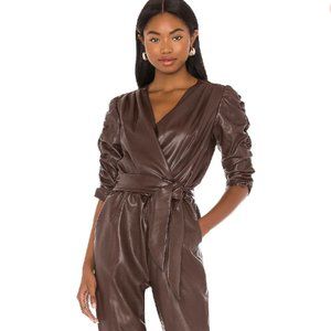 Annika Leather Jumpsuit by Amanda Uprichard REVOLVE